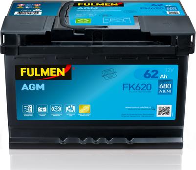 Fulmen FK620 - Стартерная аккумуляторная батарея, АКБ autodnr.net