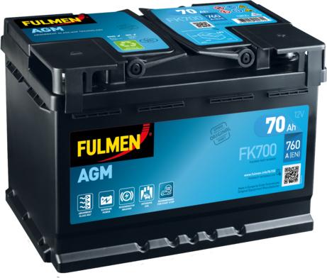 Fulmen FK700 - Стартерная аккумуляторная батарея, АКБ autodnr.net