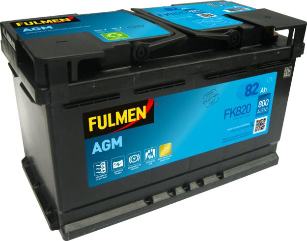Fulmen FK820 - Стартерная аккумуляторная батарея, АКБ autodnr.net