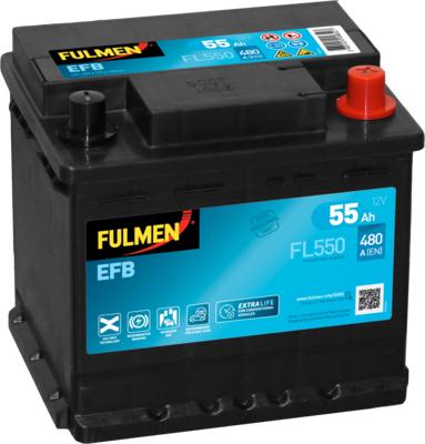 Fulmen FL550 - Стартерна акумуляторна батарея, АКБ autocars.com.ua