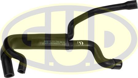 G.U.D. GSH319157 - Шланг, вентиляція картера autocars.com.ua