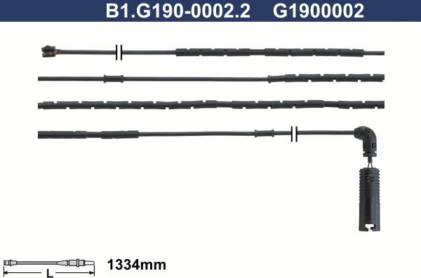 Galfer B1.G190-0002.2 - Сигнализатор, износ тормозных колодок avtokuzovplus.com.ua