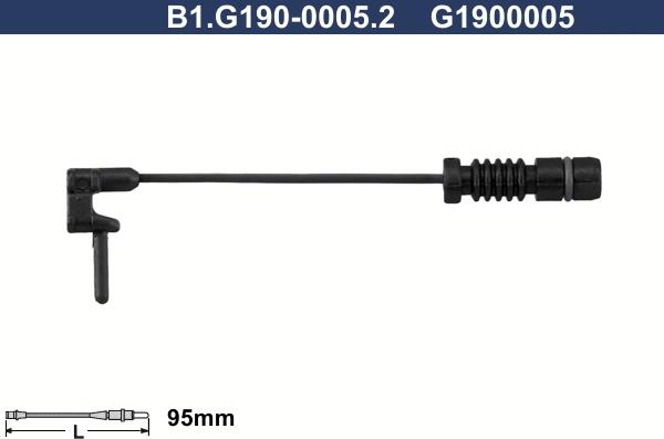 Galfer B1.G190-0005.2 - Сигнализатор, износ тормозных колодок avtokuzovplus.com.ua