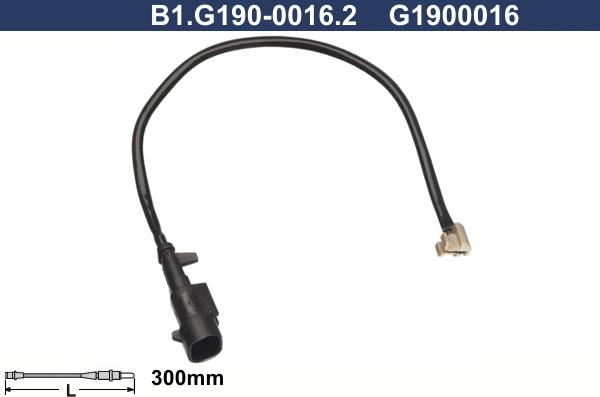 Galfer B1.G190-0016.2 - Сигнализатор, износ тормозных колодок autodnr.net