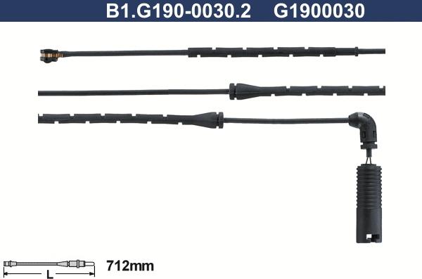Galfer B1.G190-0030.2 - Сигнализатор, износ тормозных колодок avtokuzovplus.com.ua