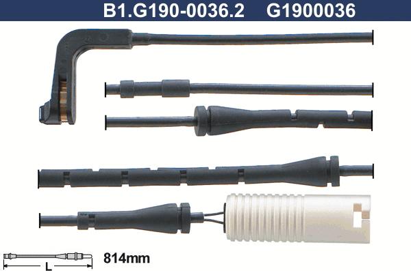 Galfer B1.G190-0036.2 - Сигнализатор, износ тормозных колодок avtokuzovplus.com.ua