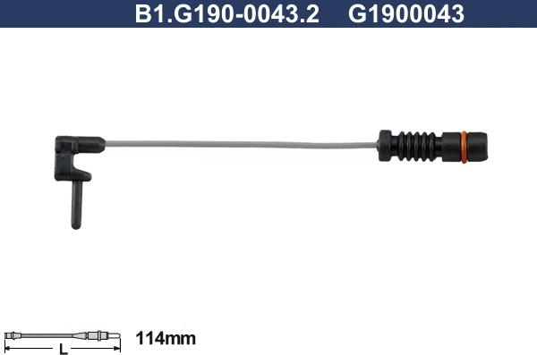Galfer B1.G190-0043.2 - Сигнализатор, износ тормозных колодок avtokuzovplus.com.ua