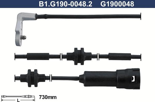 Galfer B1.G190-0048.2 - Сигнализатор, износ тормозных колодок avtokuzovplus.com.ua