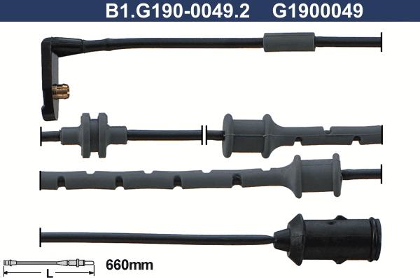 Galfer B1.G190-0049.2 - Сигнализатор, износ тормозных колодок avtokuzovplus.com.ua