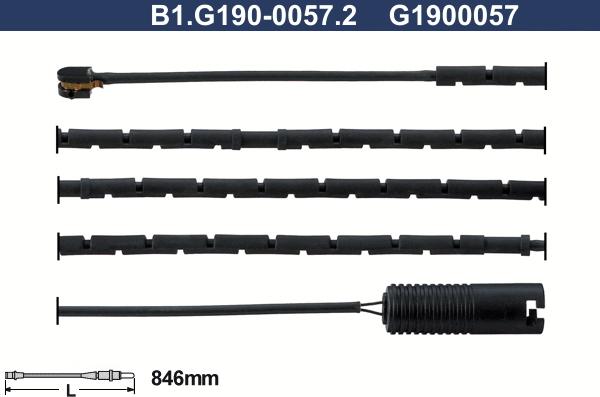 Galfer B1.G190-0057.2 - Сигнализатор, износ тормозных колодок autodnr.net