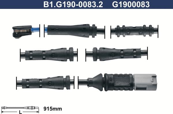 Galfer B1.G190-0083.2 - Сигнализатор, износ тормозных колодок avtokuzovplus.com.ua