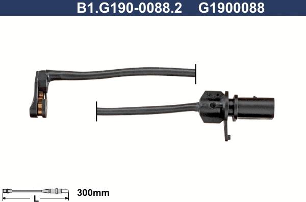 Galfer B1.G190-0088.2 - Сигнализатор, износ тормозных колодок avtokuzovplus.com.ua