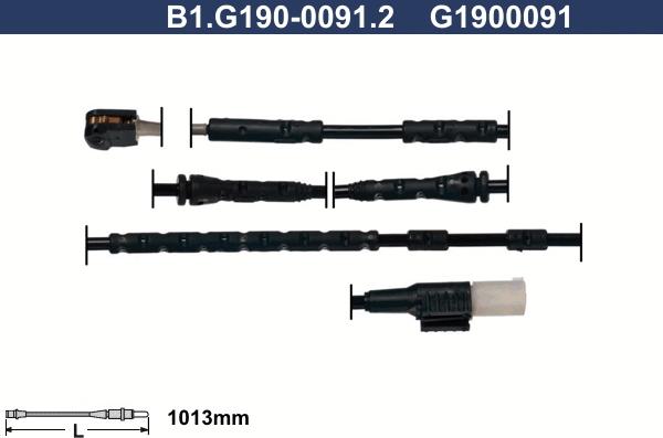 Galfer B1.G190-0091.2 - Сигнализатор, износ тормозных колодок avtokuzovplus.com.ua