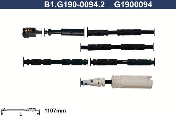 Galfer B1.G190-0094.2 - Сигнализатор, износ тормозных колодок avtokuzovplus.com.ua