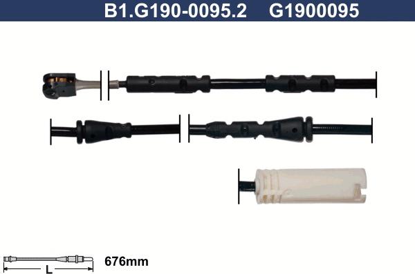 Galfer B1.G190-0095.2 - Сигнализатор, износ тормозных колодок avtokuzovplus.com.ua