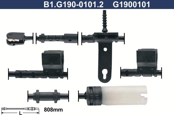 Galfer B1.G190-0101.2 - Сигнализатор, износ тормозных колодок avtokuzovplus.com.ua