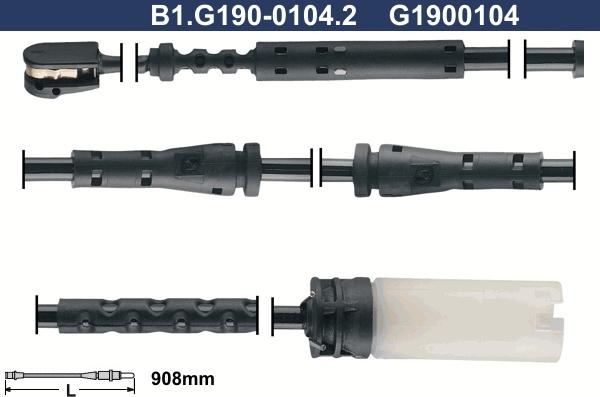 Galfer B1.G190-0104.2 - Сигнализатор, износ тормозных колодок avtokuzovplus.com.ua