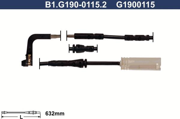 Galfer B1.G190-0115.2 - Сигнализатор, износ тормозных колодок avtokuzovplus.com.ua