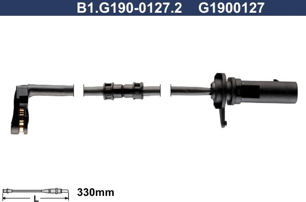 Galfer B1.G190-0127.2 - Сигнализатор, износ тормозных колодок avtokuzovplus.com.ua