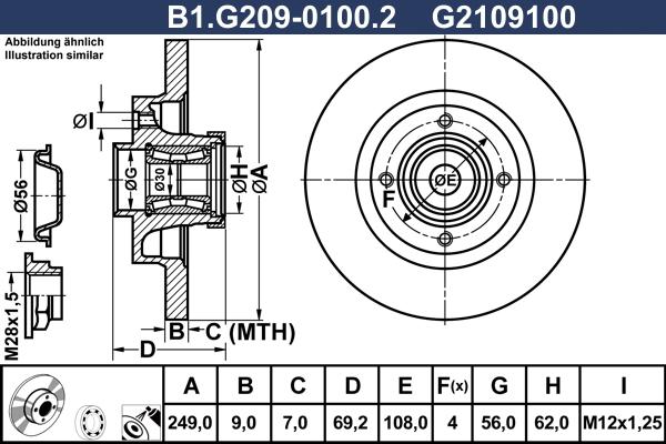 Galfer B1.G209-0100.2 - Гальмівний диск autocars.com.ua