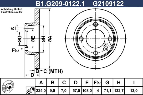 Galfer B1.G209-0122.1 - Гальмівний диск autocars.com.ua