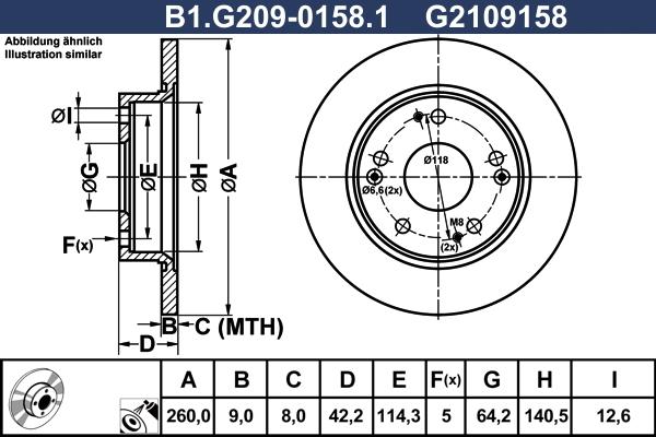 Galfer B1.G209-0158.1 - Тормозной диск autodnr.net