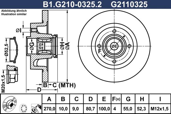 Galfer B1.G210-0325.2 - Гальмівний диск autocars.com.ua