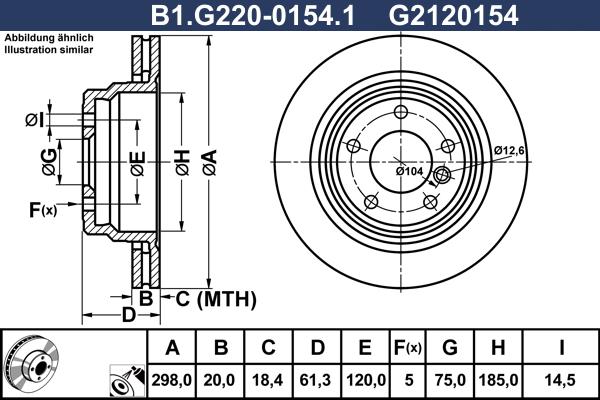 Galfer B1.G220-0154.1 - Тормозной диск autodnr.net