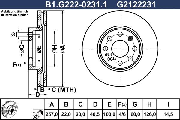 Galfer B1.G222-0231.1 - Гальмівний диск autocars.com.ua