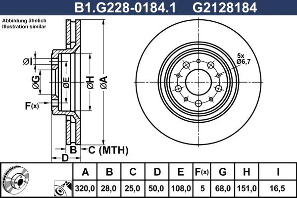 Galfer B1.G228-0184.1 - Гальмівний диск autocars.com.ua