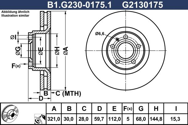 Galfer B1.G230-0175.1 - Гальмівний диск autocars.com.ua