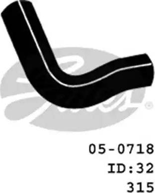 GATES 05-0718 - Шланг радіатора autocars.com.ua