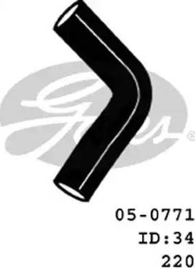 GATES 05-0771 - Шланг радіатора autocars.com.ua