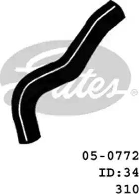 GATES 05-0772 - Шланг радіатора autocars.com.ua
