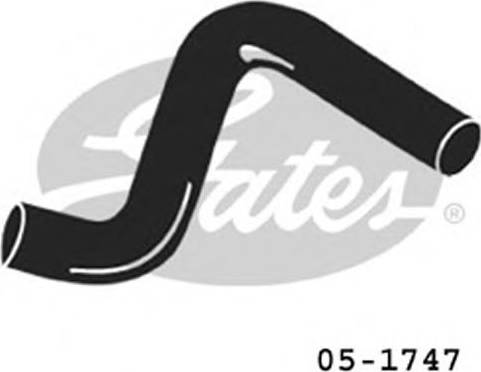 GATES 05-1747 - Шланг радіатора autocars.com.ua