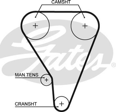 Gates 1117RM - Ремінь ГРМ autocars.com.ua