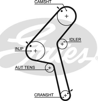 Gates 5470XS - Ремінь ГРМ autocars.com.ua