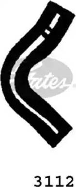 Gates 3112 - Шланг радіатора autocars.com.ua