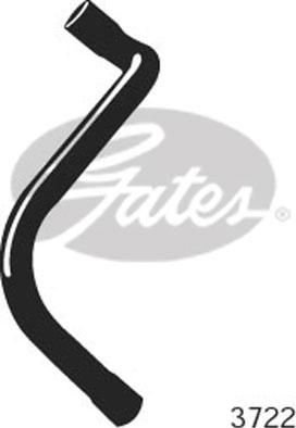 Gates 3722 - Шланг радіатора autocars.com.ua
