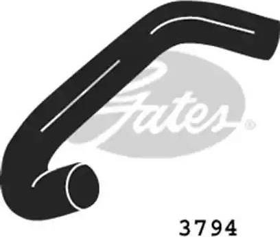 Gates 3794 - Шланг радіатора autocars.com.ua