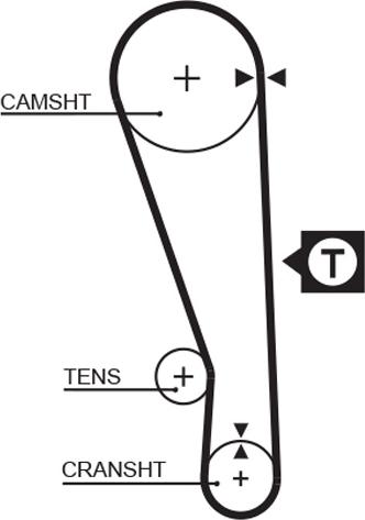 GATES 5036 - Ремінь ГРМ autocars.com.ua