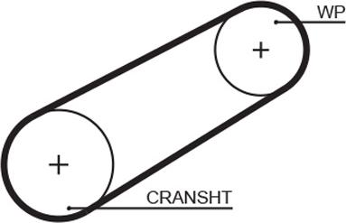 GATES 5042 - Ремінь ГРМ autocars.com.ua