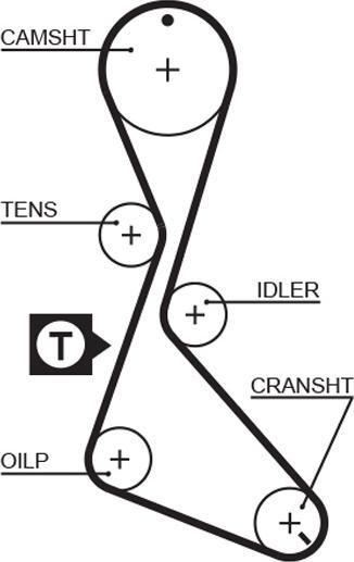 GATES 5056 - Ремінь ГРМ autocars.com.ua