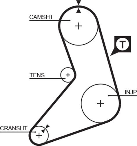 GATES 5079 - Ремінь ГРМ autocars.com.ua