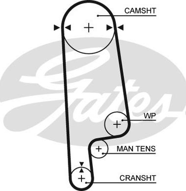 Gates 5084XS - Ремінь ГРМ autocars.com.ua