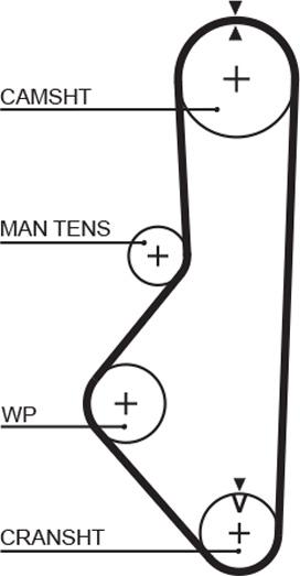 GATES 5085 - Ремінь ГРМ autocars.com.ua