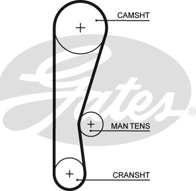 Gates 5119 - Ремінь ГРМ autocars.com.ua