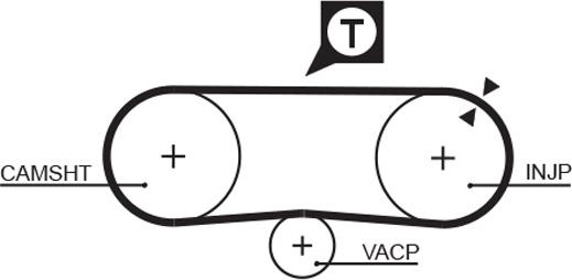 GATES 5134 - Ремінь ГРМ autocars.com.ua