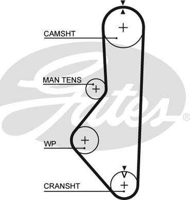 Gates 5149XS - Ремінь ГРМ autocars.com.ua