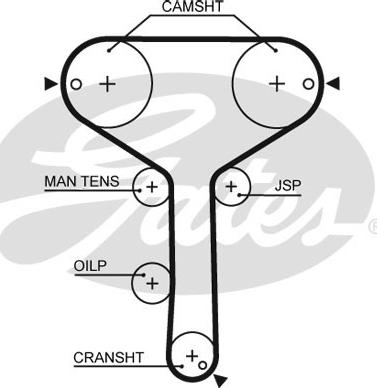 Gates 5259XS - Ремінь ГРМ autocars.com.ua